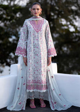 Printkari By AJR Couture Embroidered Lawn 3 Piece Unstitched Suit AJR25PL AJR-11-BLUSH